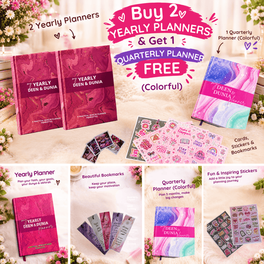 Buy 2 Yearly Planners & Get 1 Quarterly (colorfu) Planner FREE πΈ