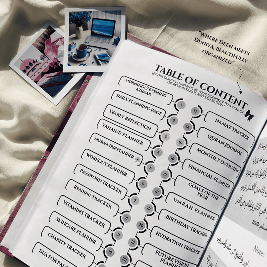 2026 Yearly Deen & Dunia Planner🎀(450 Pages)