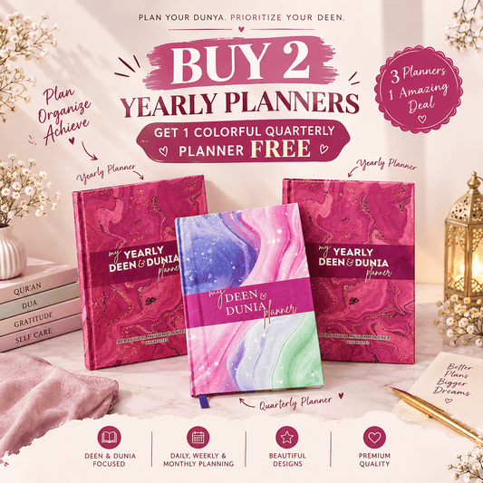 Buy 2 Yearly Planners & Get 1 Quarterly (colorfu) Planner FREE 🌸
