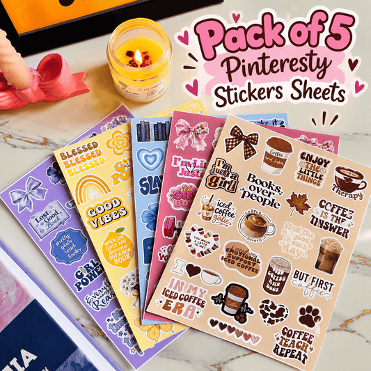 Pinteresty stickers sheet (Pack of 5) 🎀