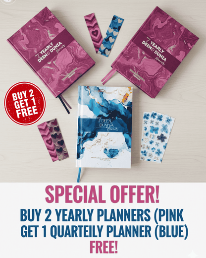 Buy 2 Yearly Planners & Get 1 Quarterly Planner FREE 🌸