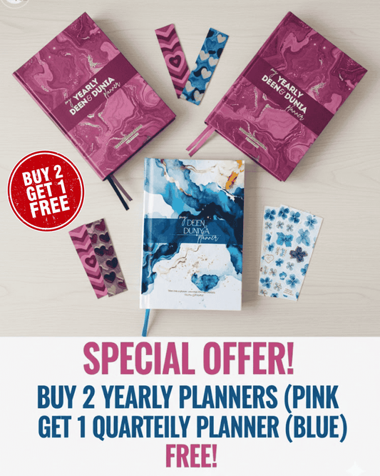 Buy 2 Yearly Planners & Get 1 Quarterly Planner FREE 🌸