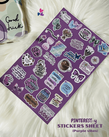 Pack of 3 Aesthetic Sticker Sheets 🎀