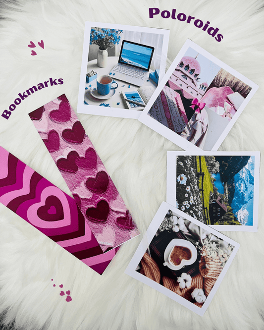Aesthetic Polaroids & Bookmarks