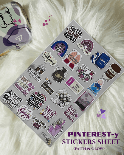 Pack of 3 Aesthetic Sticker Sheets 🎀