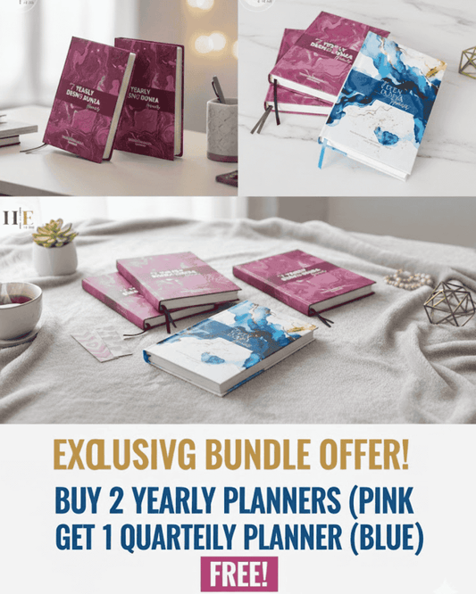 Buy 2 Yearly Planners & Get 1 Quarterly Planner FREE 🌸