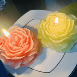 Flower candles(pastel colors)