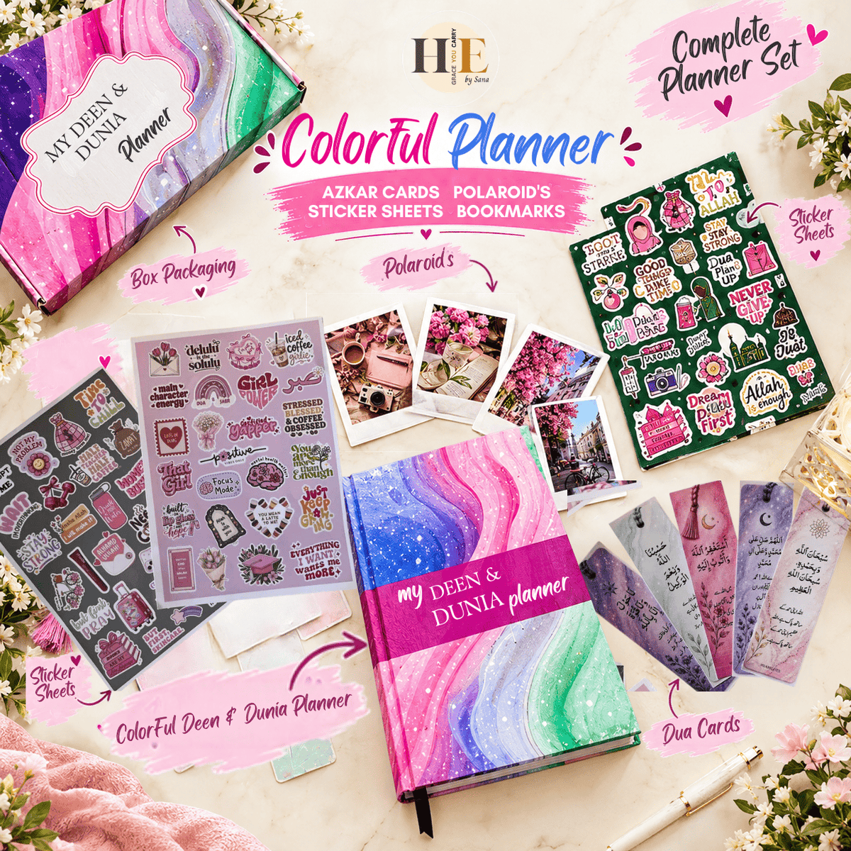 My yearly Deen & Duniya Planner 🎀 (365-Days)
