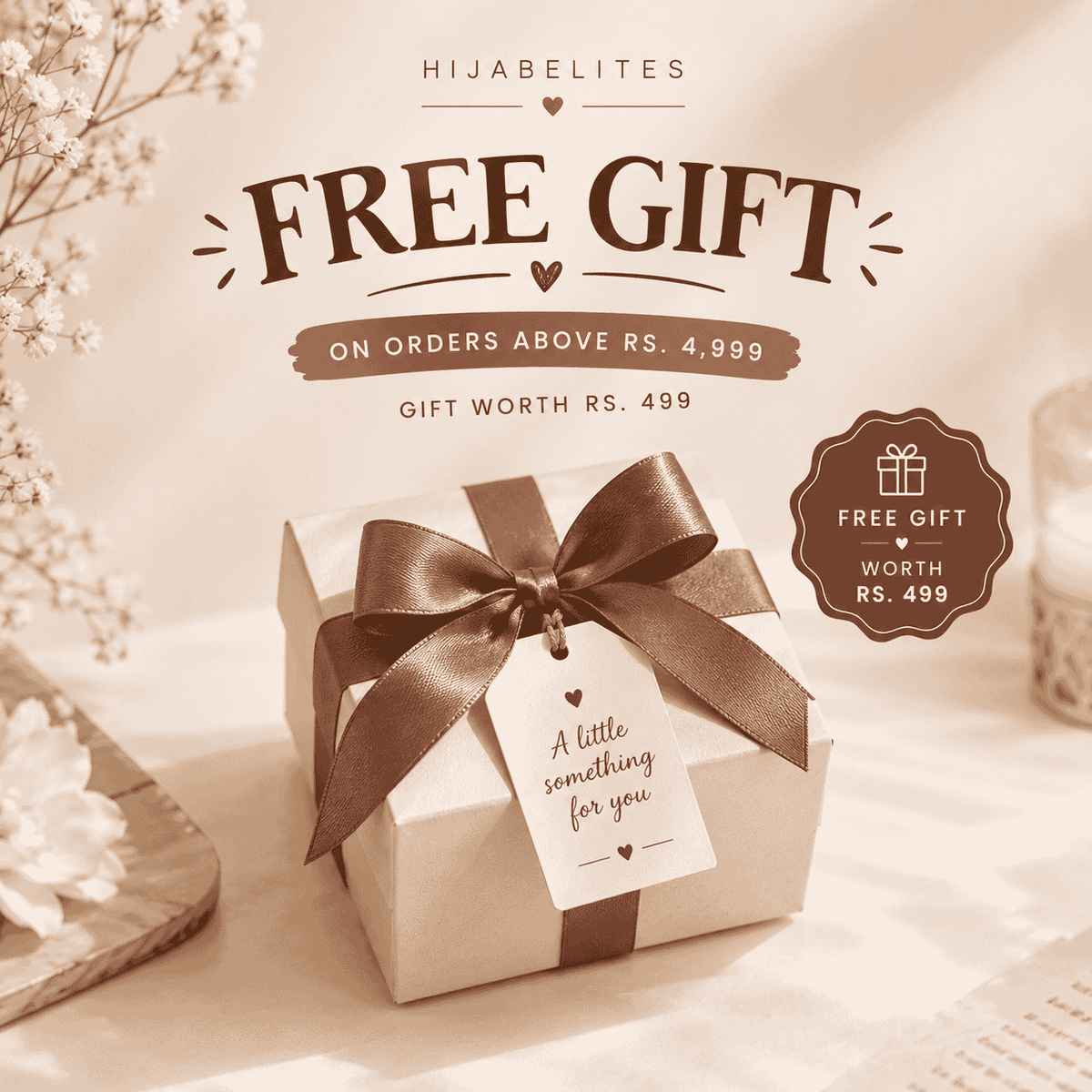 Hijabelites Gift (Free for Premium Orders Rs4999+)🤍